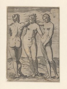 Le tre Grazie (Lascivie) da Agostino Carracci