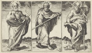 Giacomo il Minore, Giacomo il Maggiore e Mattia (Cristo, Maria, Giovanni Battista e gli apostoli) da Agostino Carracci