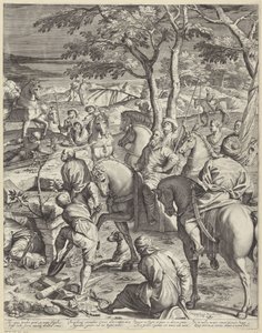 Crocifissione di Cristo (parte destra) da Agostino Carracci