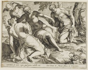 Mercurio e le Grazie da Agostino Carracci
