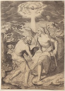 Battesimo di Cristo da Agostino Carracci