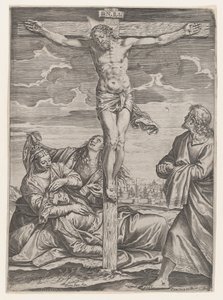 La Crocifissione, 1582 da Agostino Carracci