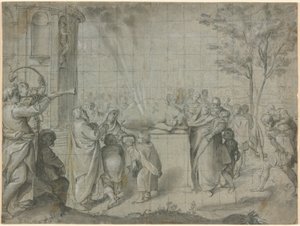 Il sacrificio di Pelia a Nettuno da Agostino Carracci