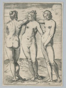 Le tre Grazie da Agostino Carracci