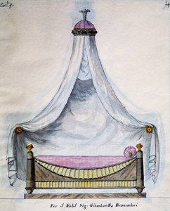Letto a baldacchino per il signor Brancadori da Agostino Fantastici