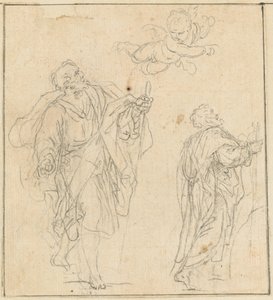 Un apostolo guidato da un angelo da Agostino Masucci
