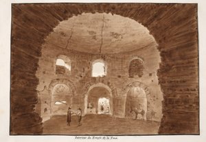 Interno del Tempio della Tosse, 1833 da Agostino Tofanelli
