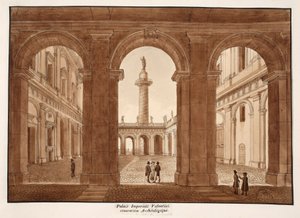 Il Palazzo Imperiali Valentini. Restauro archeologico., 1833 da Agostino Tofanelli