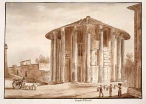 Il tempio di Ercole Vincitore, 1833 da Agostino Tofanelli