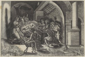 Adorazione dei pastori da Agostino Veneziano
