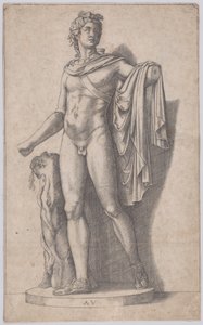 Apollo, ca. 1514-36 da Agostino Veneziano