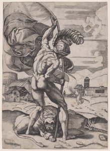 Uomo con bandiera, ca. 1514-36