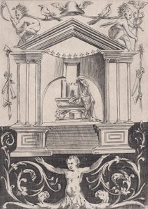 Pannello ornamentale, ca. 1514-36 da Agostino Veneziano