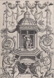 Pannello ornamentale, ca. 1514-36 da Agostino Veneziano