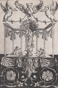 Pannello ornamentale, ca. 1514-36 da Agostino Veneziano