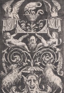 Pannello ornamentale, ca. 1514-36 da Agostino Veneziano
