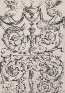 Pannello ornamentale, ca. 1514-36 da Agostino Veneziano