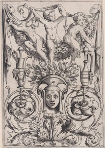 Pannello ornamentale, ca. 1514-36 da Agostino Veneziano