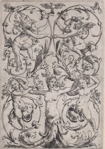 Pannello ornamentale da Agostino Veneziano