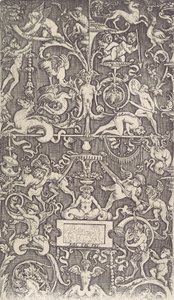 Pannello ornamentale, ca. 1514-36 da Agostino Veneziano