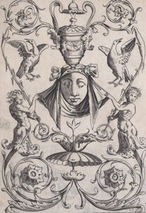 Pannello ornamentale, ca. 1514-36 da Agostino Veneziano