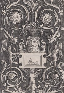 Pannello ornamentale, ca. 1514-36 da Agostino Veneziano