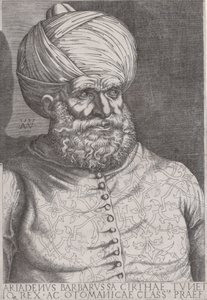 Ritratto di Barbarossa da Agostino Veneziano