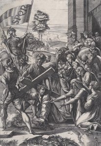 La portata della croce, 1517 da Agostino Veneziano