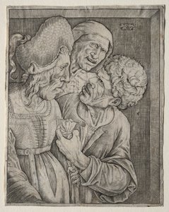 La vecchia ricca da Agostino Veneziano