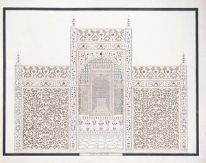 Parte del Taj, c. 1815 da Agra School