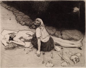 La madre di Lemminkäinen da Akseli Gallen-Kallela