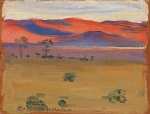 Tramonto nella savana da Akseli Gallen-Kallela