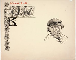 La lezione di lettura da Akseli Gallen-Kallela