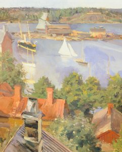 Porto Nord, Helsinki di Akseli Gallen-Kallela, Finlandia XIX secolo (dettaglio) da Akseli Valdemar Gallen Kallela