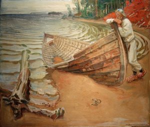 A.Gallen-Kallela, La barca lamentosa da Akseli Valdemar Gallen Kallela