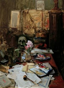 Tavolo da lavoro a Parigi da Akseli Valdemar Gallen Kallela