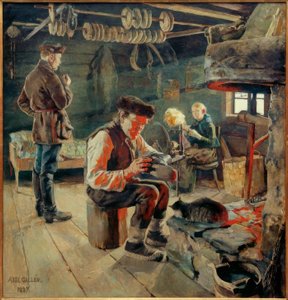 Stanza contadina da Akseli Valdemar Gallen Kallela