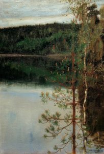 Vista su un lago da Akseli Valdemar Gallen Kallela