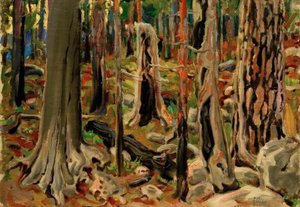 La foresta bruciata da Akseli Valdemar Gallen Kallela