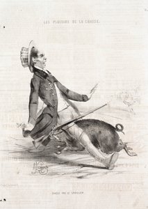 I piaceri della caccia: Caccia al cinghiale da Alade Joseph Lorentz