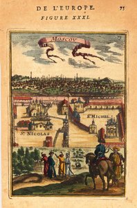 Mosca, 1683 da Alain Manesson Mallet