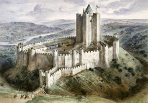 Castello di Conisbrough, XIII secolo, c. 1960