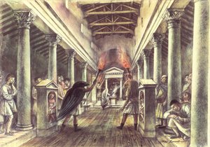 Interno del Tempio di Mitra