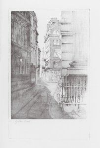 Corsie di Londra: Gutter Lane (litografia)