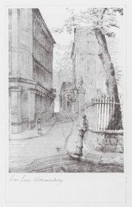 I vicoli di Londra: Love Lane, Aldermanbury (litografia) da Alan Stapleton