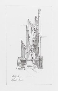 Corsie di Londra: Strand Lane (litografia) da Alan Stapleton