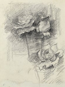 Natura morta di rose in un vaso, c.1890 da Albert de Belleroche