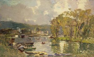 Lungo la Senna a Meudon, c.1893 da Albert Charles Lebourg