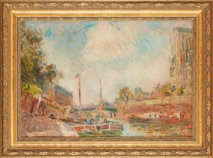 Notre-Dame dalla Senna da Albert Charles Lebourg