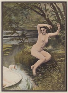 Leda, principessa spartana della mitologia greca da Albert (after) Aublet